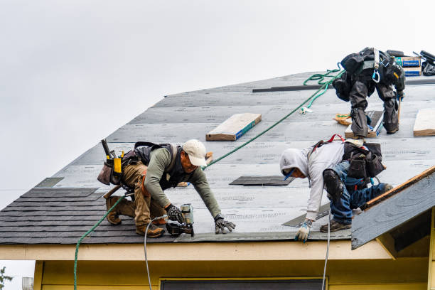 Professional Gutter Installation technician working in Palos Heights, IL